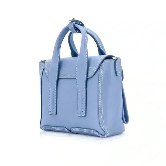 NWT 3.1 Phillip Lim Mini Pashli Satchel Bag Chambray Blue - Picture 2 of 11